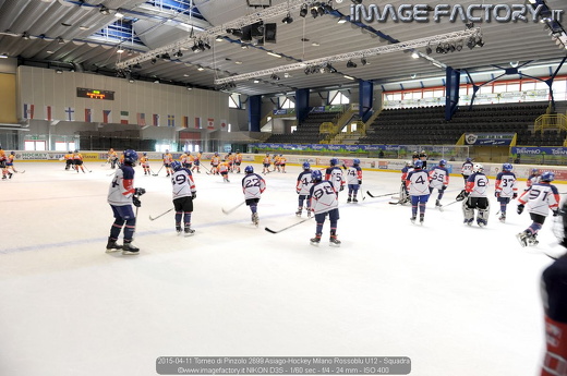 2015-04-11 Torneo di Pinzolo 2699 Asiago-Hockey Milano Rossoblu U12 - Squadra